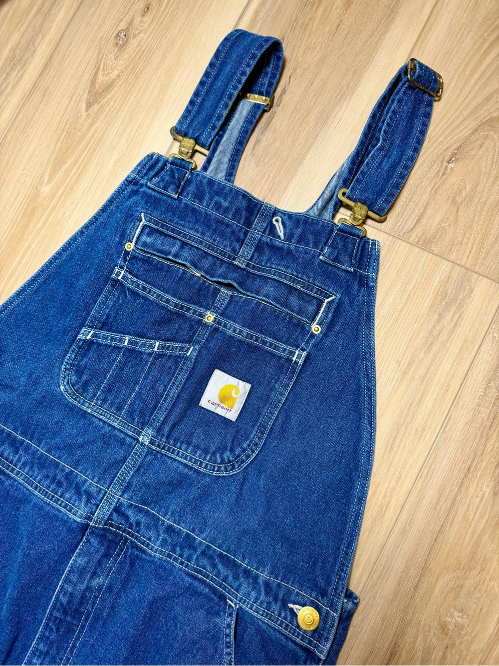 Carhartt Blue Denim Work Overalls